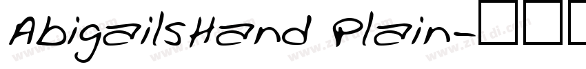 AbigailsHand Plain字体转换